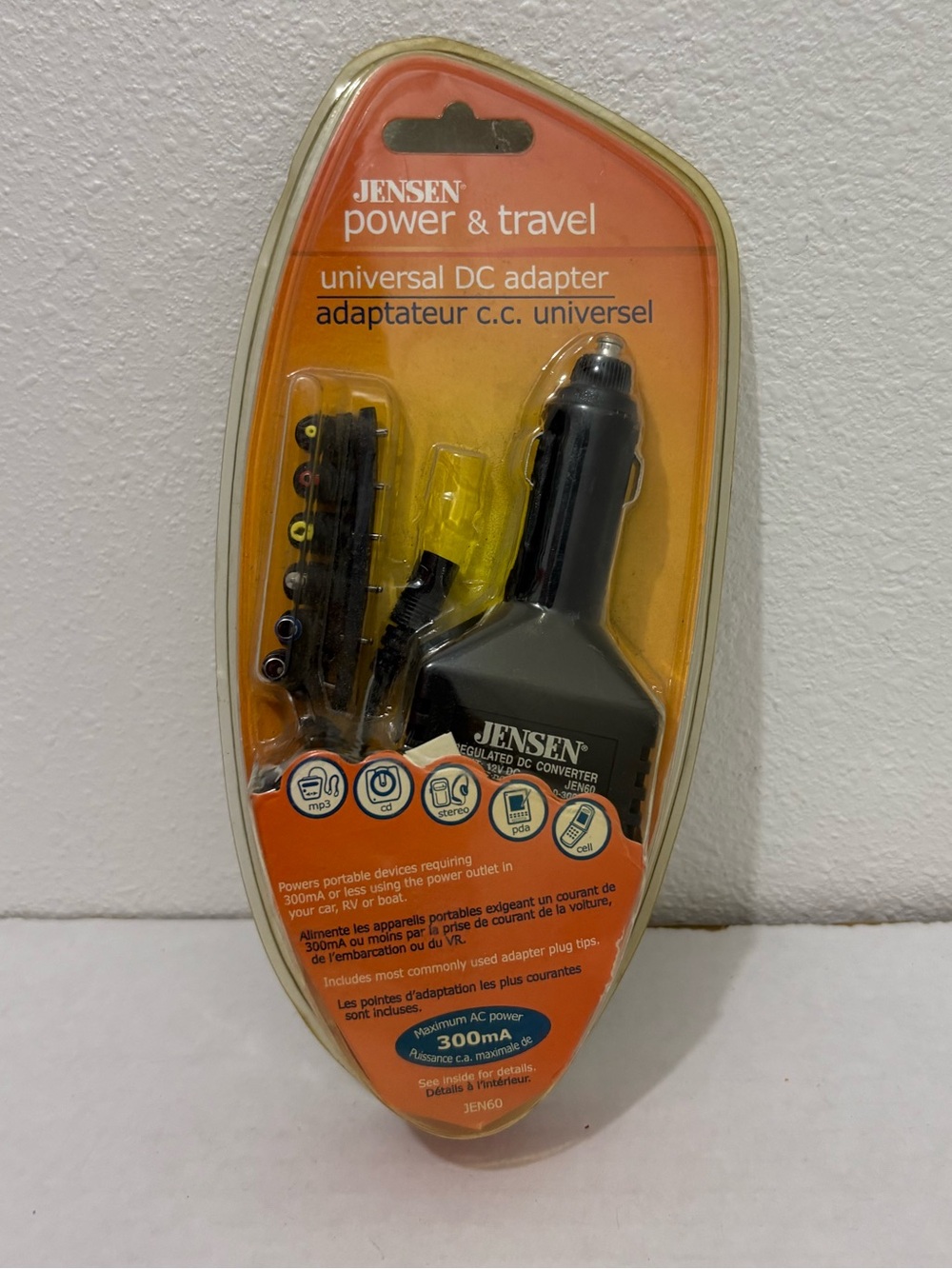 Jensen Power and Travel Universal DC Adapter Car Converter JEN60 New Package